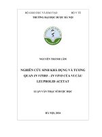 Nguyễn thành lâm nghiên cứu sinh khả dụng và tương quan in vitro – in vivo của vi cầu leuprolid acetat luận văn thạc sĩ dược học