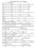 Trắc nghiệm về dna, gen, nhân Đôi  Đề