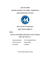 Báo cáo Đồ Án môn học phân tích nghiệp vụ Đề tài quản lý hệ thống bán hàng tại cửa hàng tiện lợi circle k