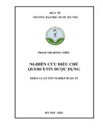 Phạm thị hồng thêu nghiên cứu Điều chế quercetin dược dụng khóa luận tốt nghiệp dược sĩ