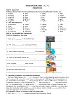 Revision for unit 1 + 2 + 3