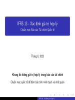 Bài giảng ifrs 13  fair value