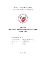 Tiểu luận kết thúc học phần môn Đánh giá sự kiện văn hóa “chạm” radio