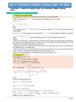 Bài 5  phương trình lượng giác cơ bản   ch