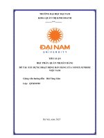 Quản trị bán hàng Đề tài xây dựng hoạt Động bán hàng của yonex sunrise việt nam