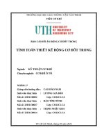 Báo cáo Đồ Án Động cơ Đốt trong tính toán thiết kế Động cơ Đốt trong