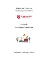 Khoa luật học phần những vấn Đề chung về luật dân sự, tài sản và quyền thừa kế