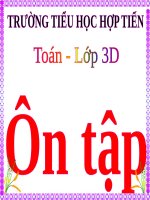 BÀI GIẢNG TOÁN LỚP 4: Ôn tập về giải toán TIẾT 1