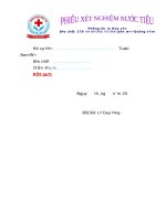 Pk hưng yen  phiếu nước tiểu