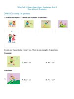 Tiếng anh 3 i learn smart start   luyện tập   unit 5   1