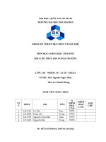 Khoa kỹ thuật Địa chất và dầu khí môn học khoa học trái Đất báo cáo thực Địa ngoài trường