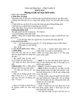 GIÁO ÁN LỚP 4 TUẦN 9