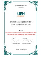 Đề tài tư cách pháp lý của doanh nghiệp tư nhân và chế Độ trách nhiệm của chủ sở hữu trong hoạt Động của doanh nghiệp tư nhân
