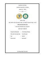 Tiểu luận học phần bài tập khoa học tự nhiên Ở trung học cơ sở thiết kế Đề kiểm tra