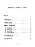 Bài giảng ias 36  suy giảm giá trị tài sản