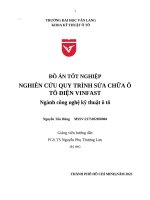 Đồ Án tốt nghiệp nghiên cứu quy trình sửa chữa Ô tô Điện vinfast