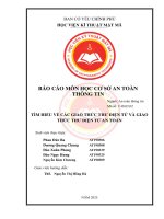 Tìm hiểu về các giao thức thƣ Điện tử và giao thức thƣ Điện tử an toàn