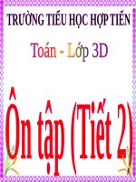 BÀI GIẢNG TOÁN LỚP 4: Ôn tập về giải toán (tiết 2)