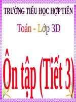 BÀI GIẢNG TOÁN LỚP 4: Ôn tập về giải toán (tiết 3)