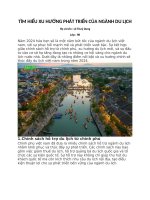 Tìm hiểu xu hướng phát triển của ngành du lịch (1)
