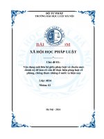 Vận dụng mối liên hệ giữa pháp luật và chuẩn mực chính trị Để làm rõ vấn Đề thực hiện pháp luật về phòng, chống tham nhũng Ở nước ta hiện nay