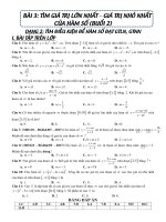 Tài liệu   tìm gtln   gtnn của hàm số (buổi 2)