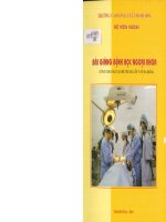 Bài giảng bệnh học ngoại khoa dùng cho hệ trung cấp y sỹ Đa khoa trường cao Đẳng y tế thanh hoá bản a4