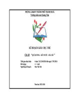 Kế hoạch cđ qh  Đn  bh