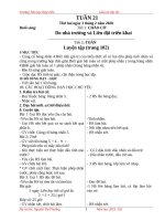 GIÁO ÁN TUẦN 21 LỚP 2