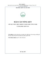00060000777 xây dựng báo cáo phân tích, Đánh giá và bộ công cụ thống kê kết quả công bố quốc tế của Đại học quốc gia hà nội