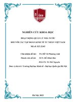 00060000752 hoạt Động quản lý nhà nước Đối với các tập Đoàn kinh tế tư nhân việt nam