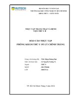 Báo cáo thực tập phòng khám Thú y
