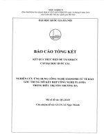 00060000745 nghiên cứu Ứng dụng công nghệ exosome từ tế bào gốc trung mô kết hợp công nghệ plasma trong Điều trị tổn thương da