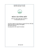 00060000747 nghiên cứu Ảnh hưởng của saponin chi panax Đến nồng Độ một số hormone trên Động vật thí nghiệm