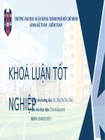 HUB | Slide bảo vệ khóa luận ngành Kế toán - Kiểm toán