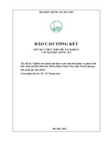00060000784 nghiên cứu Đánh giá dịch vụ hệ sinh thái phục vụ phát triển bền vững tại khu bảo tồn thiên nhiên cham chu, tỉnh tuyên quang