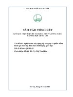 00060000756 nghiên cứu xây dựng bộ công cụ và phần mềm Đánh giá mức Độ Đảm bảo chất lượng giáo dục