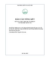 00060000738 nghiên cứu và xây dựng mô hình dự báo kết quả và tư vấn học tập cho người học trong mô hình Đào tạo kết hợp (blended learning)