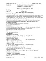 GIÁO ÁN LỚP 2 TUẦN 18