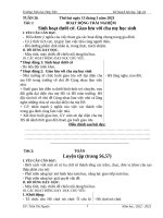 GIÁO ÁN LỚP 2 TUẤN 26