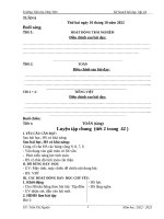 GIÁO ÁN LỚP 2 TUẦN 6