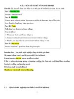 A2 speaking topics