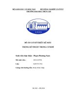 Đồ Án cơ sở thiết kế máy trong kĩ thuật trong cơ khí