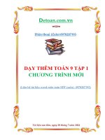 Dạy thêm toán lớp 9 chương trình mới tập 1