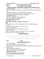 GIÁO ÁN LỚP 2 TUẦN 20
