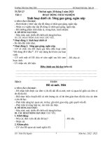 GIÁO ÁN LỚP 2 TUẤN 27