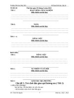 GIÁO ÁN LỚP 2 TUẤN 29