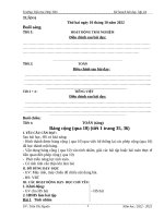 GIÁO ÁN LỚP 2 TUẦN 7