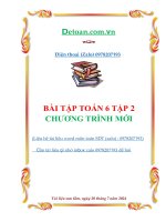 Bài tập toán lớp 6 tập 2 mới