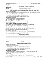 GIÁO ÁN LỚP 2 TUẦN 6
